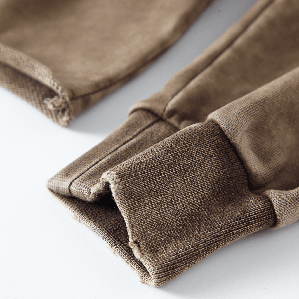 Duafe Cropped Crew Neck Sweatshirt