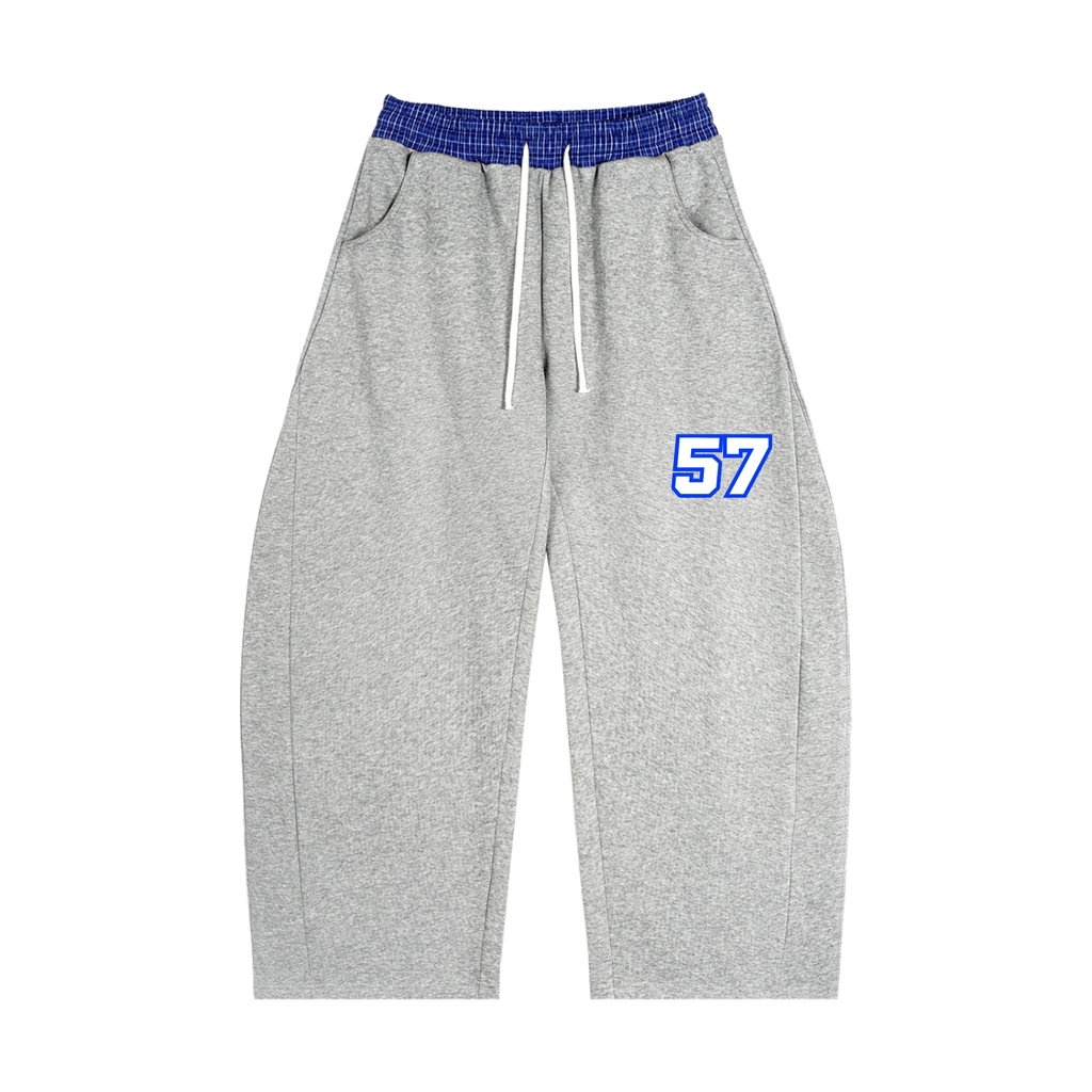 Sika Plaid Waistband Barrel Sweatpants