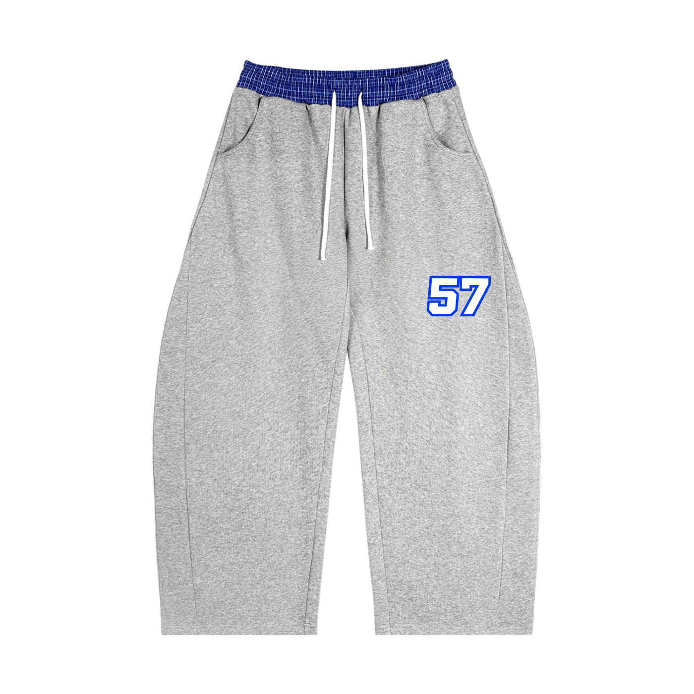 Sika Plaid Waistband Barrel Sweatpants